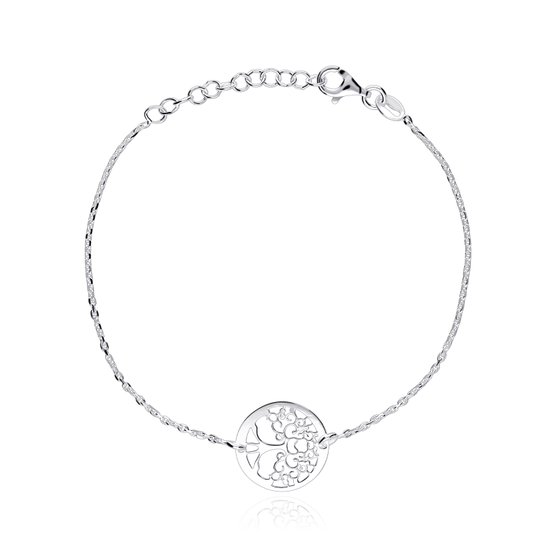 Pulsera Plata primera ley "Árbol de la vida"