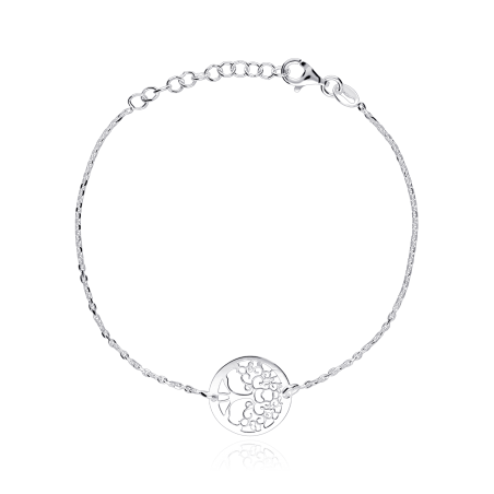 Pulsera Plata primera ley "Árbol de la vida"