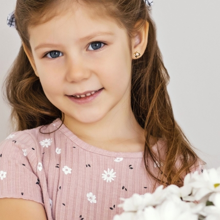 Pendientes Flor con Perlas