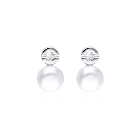 Pendientes Plata Primera Ley Perlas "Kasi"