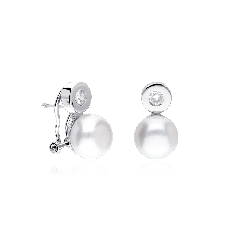 Pendientes Plata Primera Ley Perlas "Izan"