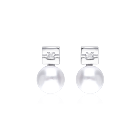 Pendientes Plata Primera Ley Perlas "Zuri"