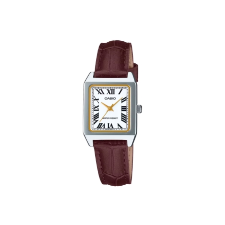 Reloj Casio acero correa piel mujer LTP-B150L-7B2EF