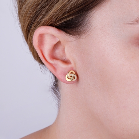 Pendientes Oro 18k "Entrelazados"