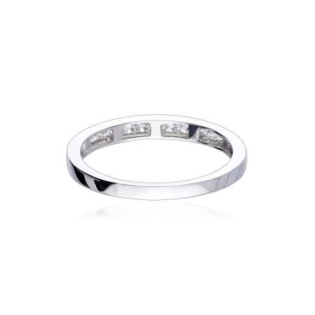 ANILLO "BALME" ORO BLANCO 18K Y DIAMANTES 0.25 CTS
