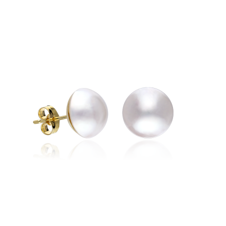 Pendientes Oro 18k Perlas Cultivadas Mabe "Clarence"