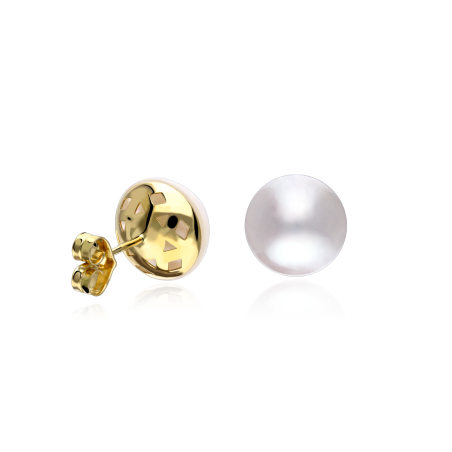 Pendientes Oro 18k Perlas Cultivadas Mabe "Clarence"