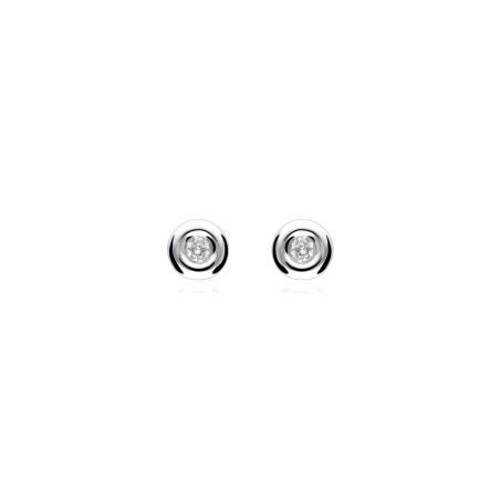 Pendientes Oro 18k y diamantes 0.06cts "Leire"