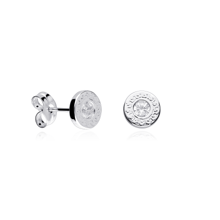 PENDIENTES "ATENEA" ORO BLANCO 18K