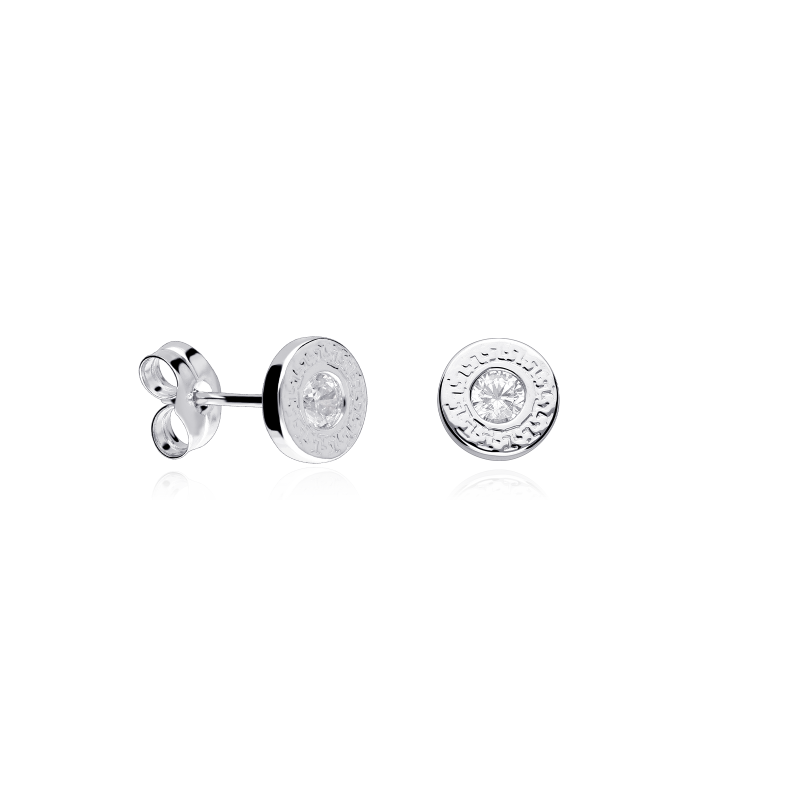 PENDIENTES "ATENEA" ORO BLANCO 18K