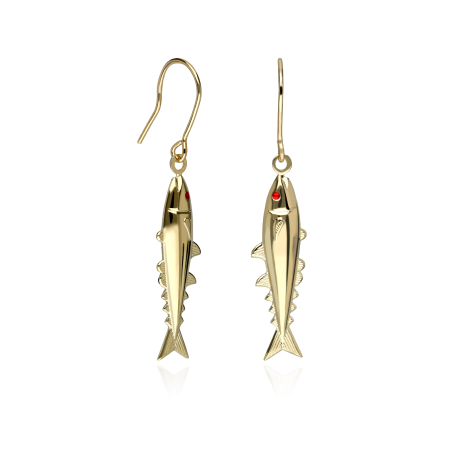 PENDIENTES "THON" ORO 18K