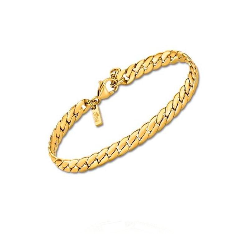 Pulsera Lotus Style hombre acero Inoxidable con baño de oro LS2210-2/2