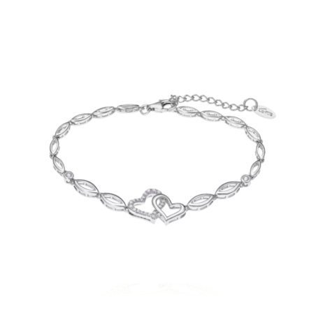 Pulsera Lotus Silver mujer plata corazones LP3424-2/1