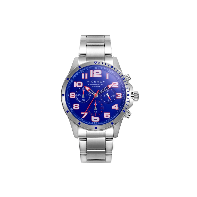 Reloj Viceroy beat acero hombre esfera azul 401373-34