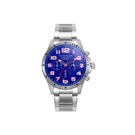 Reloj Viceroy beat acero hombre esfera azul 401373-34