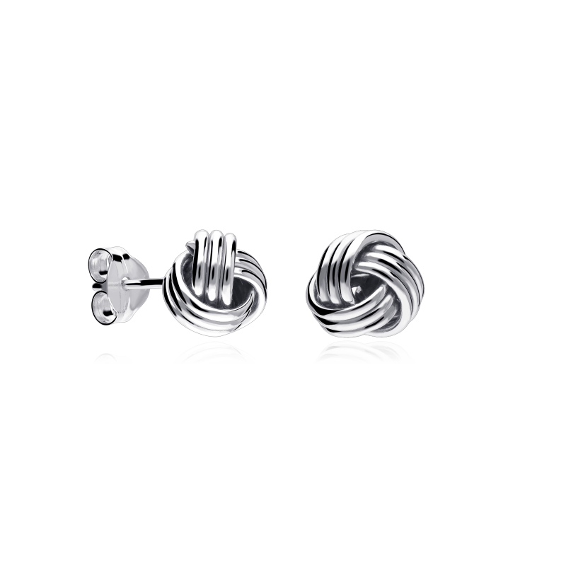 Pendientes Oro 18k nudo "Hobart"