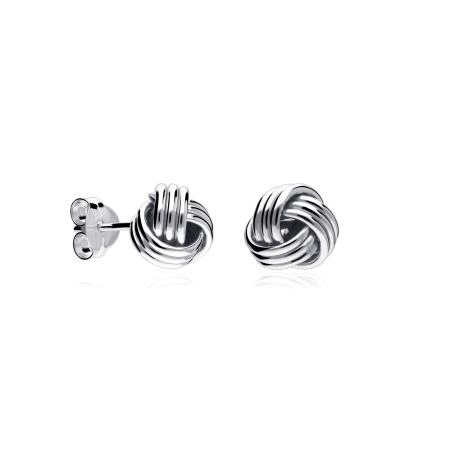 Pendientes Oro 18k nudo "Hobart"
