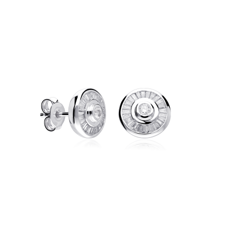 Pendientes Oro 18k y diamante 0.60cts "Solera"