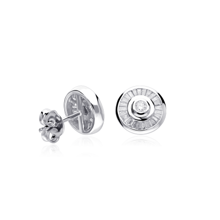 Pendientes Oro 18k y diamante 0.60cts "Solera"