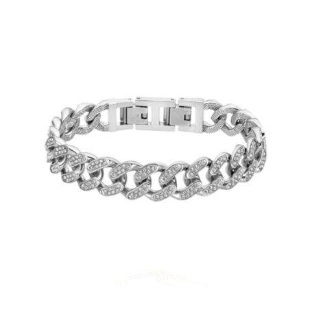 Pulsera Lotus Style mujer acero inoxidable 316L eslabones circonitas LS2319-2/1