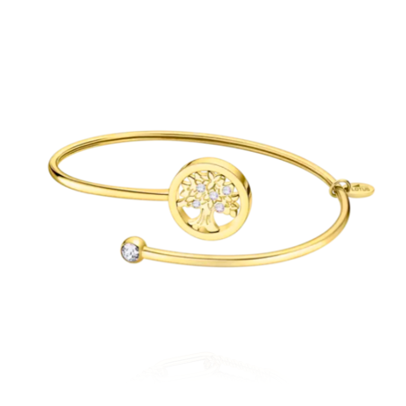 Pulsera Lotus Style mujer acero inoxidable 316L árbol de la vida dorado LS2169-2/8