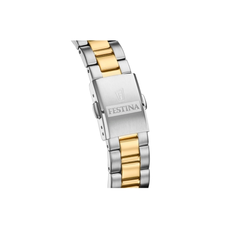 Reloj Festina mujer Classics esfera dorada y correa bicolor F20556/3