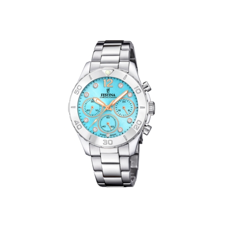 Reloj Festina mujer acero esfera turquesa F20603/4