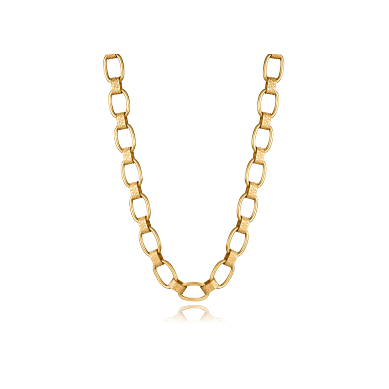 Collar Viceroy acero dorado IP Laura Escanes 75366C01012