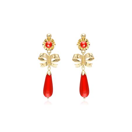 PENDIENTES "ALMUDENA" ORO 18K
