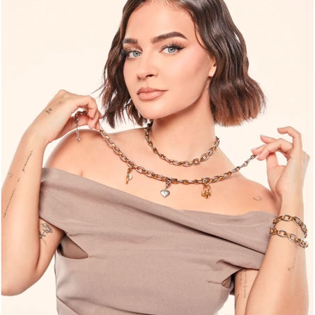 Colgante Viceroy acero pez y amazonita dorado IP Laura Escanes 14179M01012