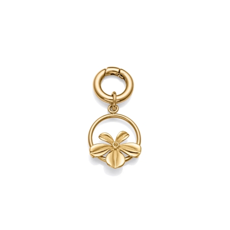 Colgante Viceroy acero flor dorado IP Laura Escanes 14178M01012