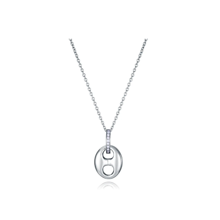 Collar Viceroy Acero eslabón con circonitas mujer 14076C01000