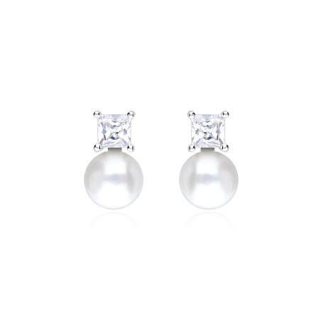 Pendientes Plata Primera Ley Perlas "Osterz"