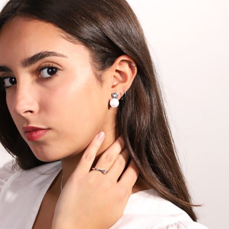 Pendientes Plata Primera Ley Perlas "Kasi"