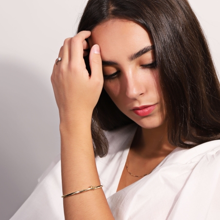 Pulsera Oro 18k rígida "Eva"