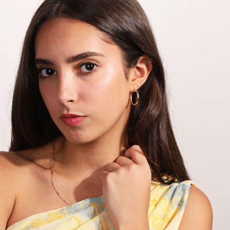 Aros Oro 18k 24mm "Lûla"