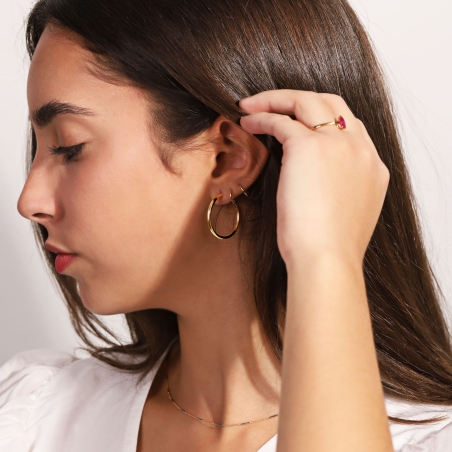 Aros Oro 18k 26mm "Lûla"