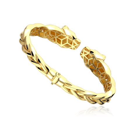 Pulsera Rígida Oro 18k Pantera "Xabat"