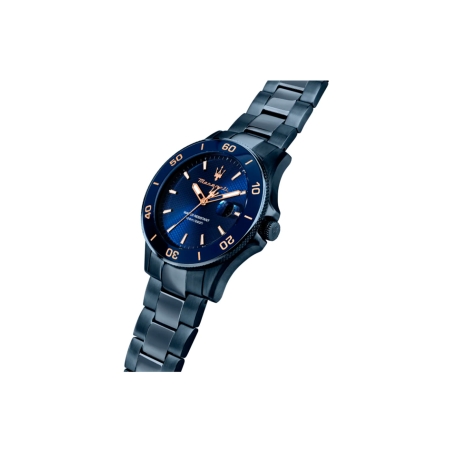 Reloj Maserati hombre Competizione de acero con correa azul R8853100037