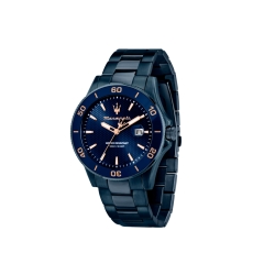 Reloj Maserati hombre Competizione de acero con correa azul R8853100037