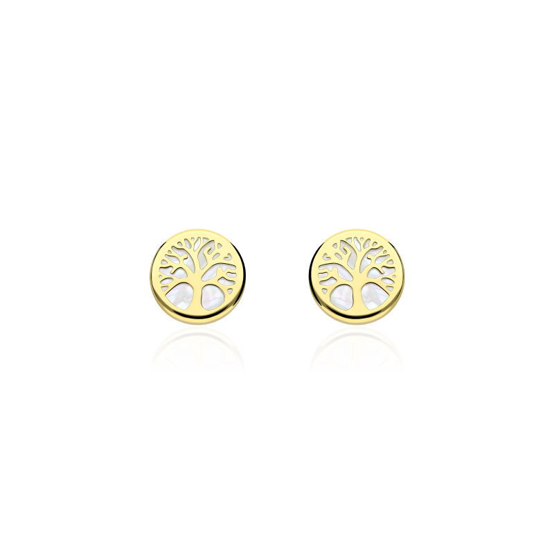 PENDIENTES "FABIOLA" ARBOL DE LA VIDA ORO 18K