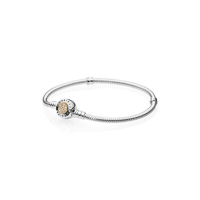 Pulsera Pandora Moments dos tonos 590741CZ