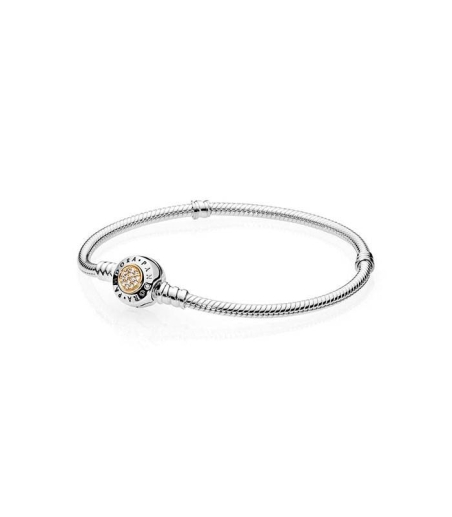 Pulsera Pandora Moments dos tonos 590741CZ