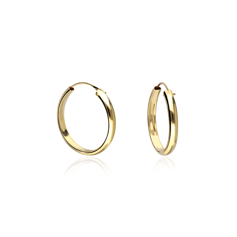Pendientes Aro Oro 18k 18mm "Tyaba"