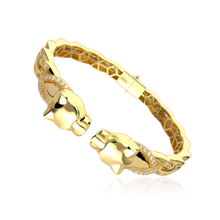 Pulsera Rígida Oro 18k Pantera "Xabat"