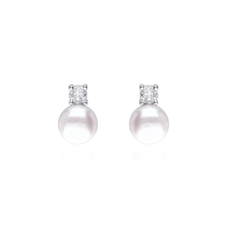 Pendientes Plata Primera Ley Perlas "Guren"