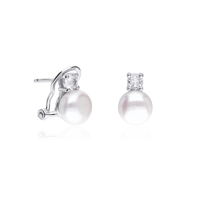 Pendientes Plata Primera Ley Perlas "Guren"