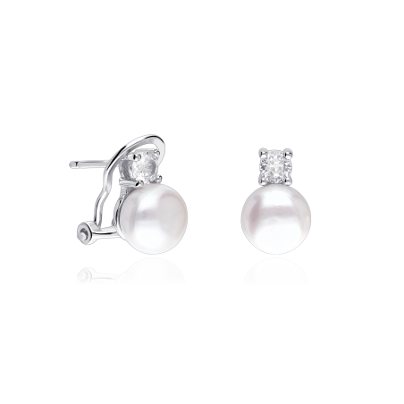 Pendientes Plata Primera Ley Perlas "Guren"