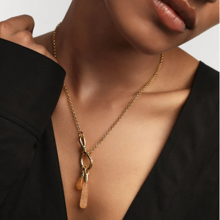 Colgante PdPaola Aventurina Amarilla Large Drop CO01-787-U
