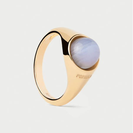 Anillo Pdpaola Ágata Azul Moon AN01-c55-12
